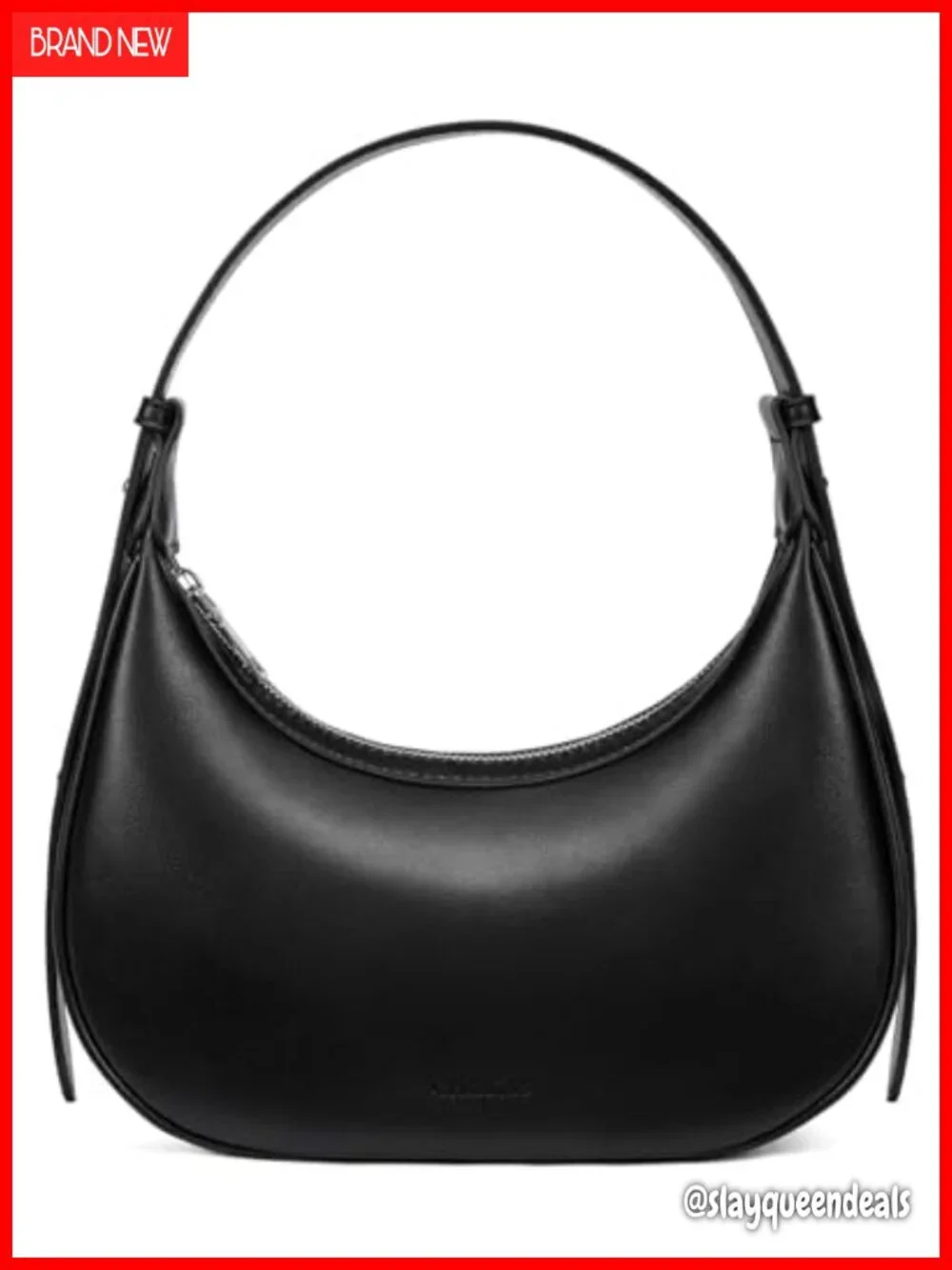 Vegan Leather RFID Blocking Crescent Hobo Bag with Top Handle